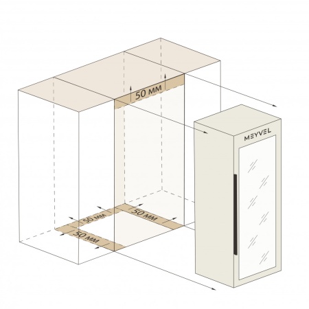 Винный шкаф Meyvel MV12-CBD1 компрессорный отдельностоящий